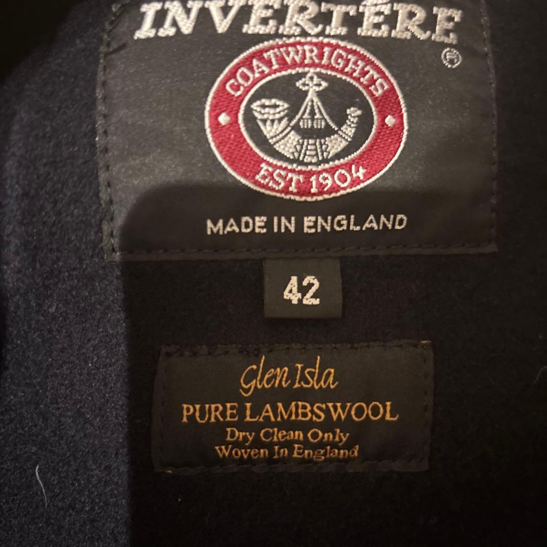 INVERTERE インバーティア ダッフルコート　サイズ４２　ネイビー