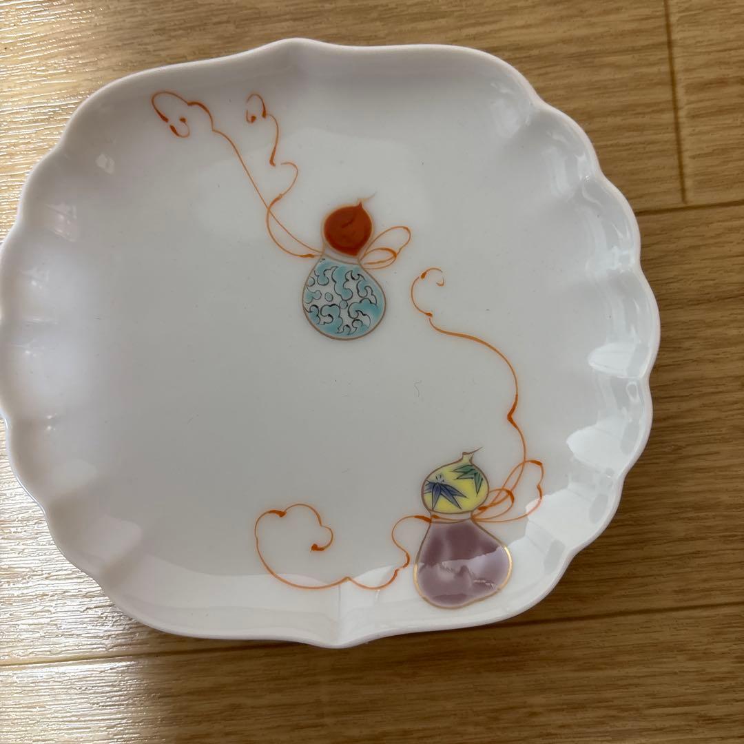 深川製磁 小鉢 花ひょうたん 皿 箱付　5皿セット　新品未使用　宮内庁御用達