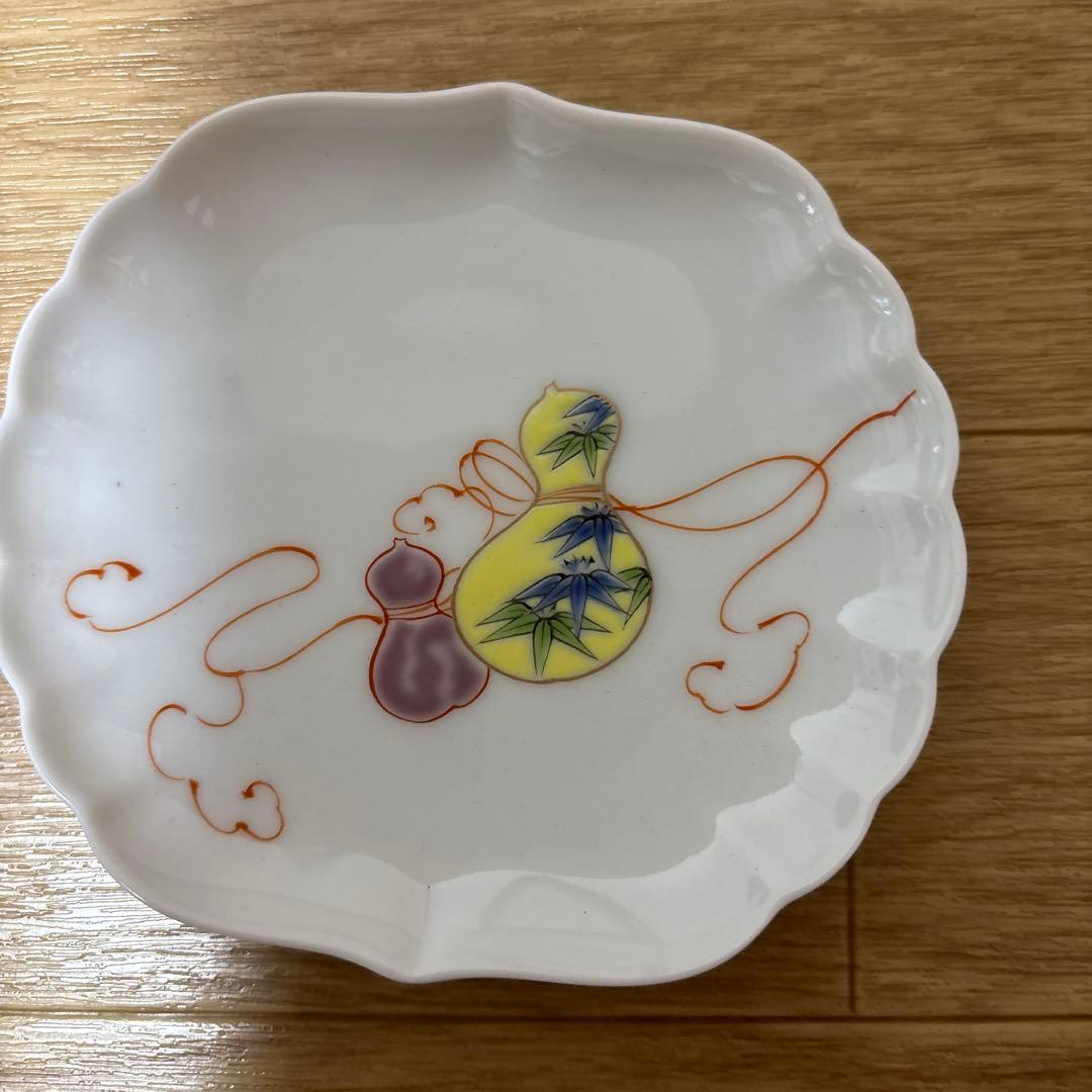 深川製磁 小鉢 花ひょうたん 皿 箱付　5皿セット　新品未使用　宮内庁御用達