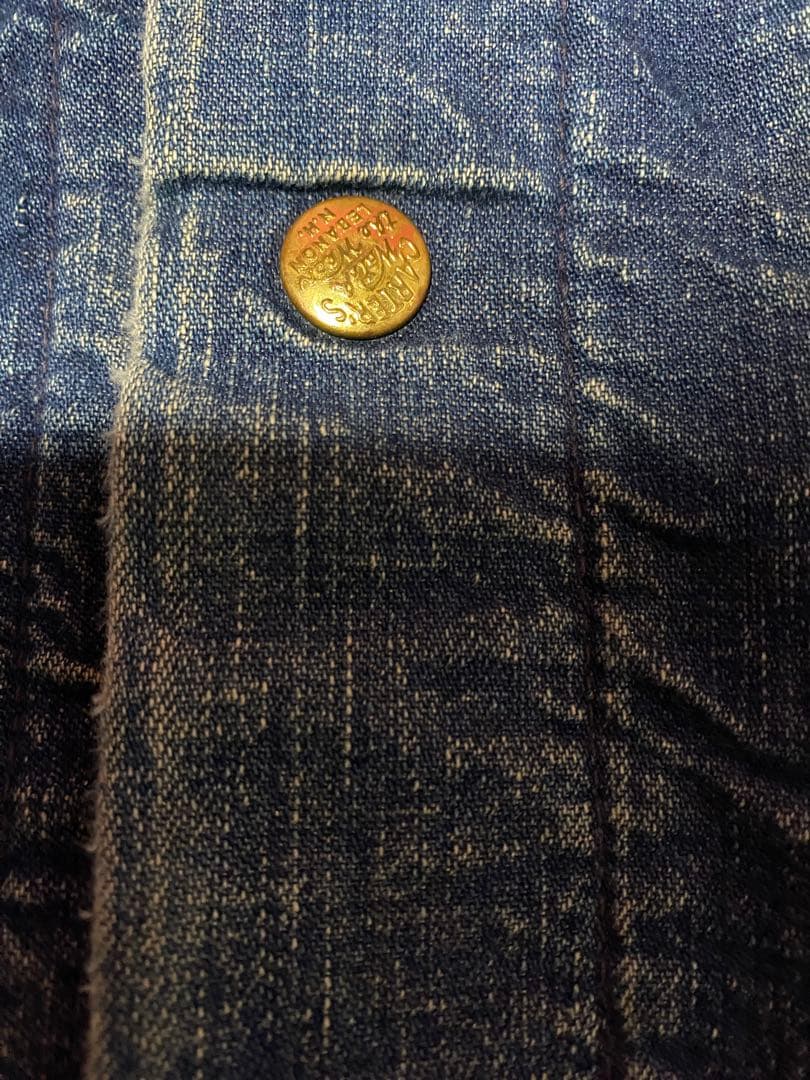 【24時間以内発送】70s Carter's カバーオール 襟コーデュロイ 濃紺