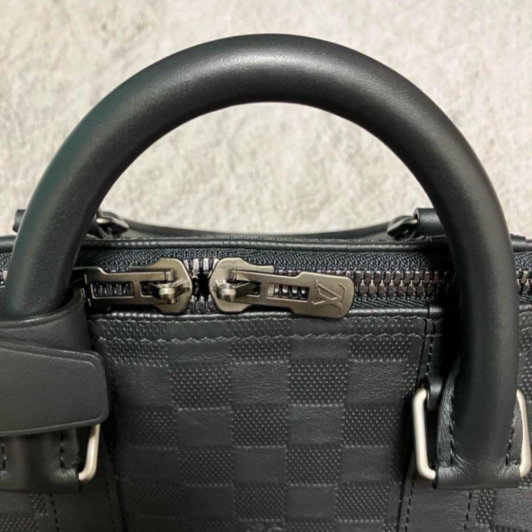 超美品　ルイヴィトン　ダミエ・アンフィニ　キーポル・バンドリエール45 オニキス