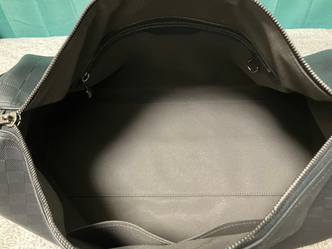 超美品　ルイヴィトン　ダミエ・アンフィニ　キーポル・バンドリエール45 オニキス