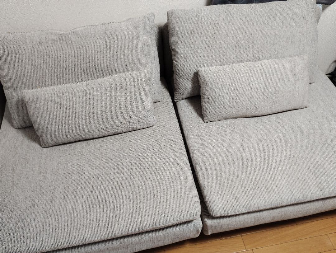 IKEA イケア ソーデルハムン ソファ 1人掛け×2 ベージュ/ブラウン