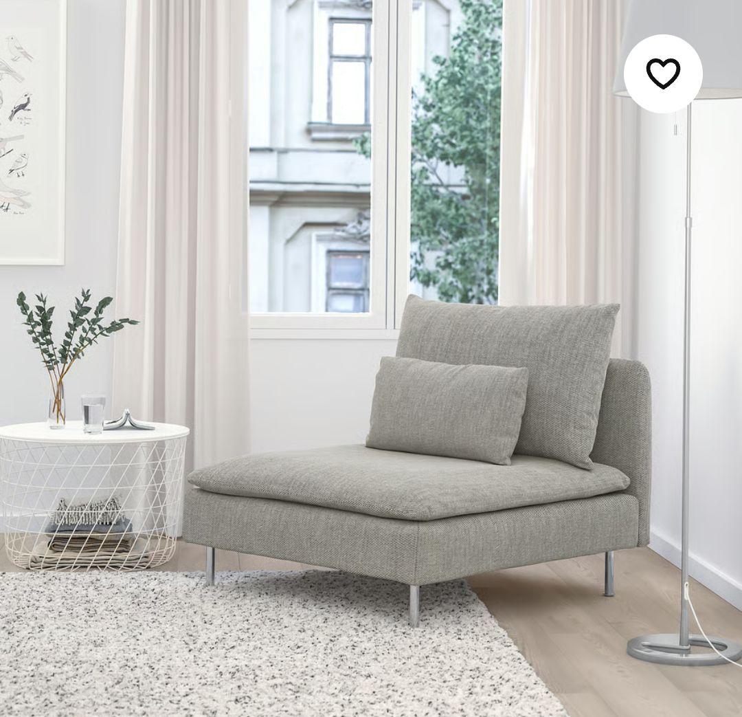 IKEA イケア ソーデルハムン ソファ 1人掛け×2 ベージュ/ブラウン