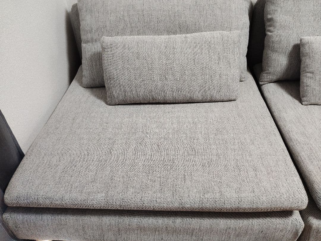 IKEA イケア ソーデルハムン ソファ 1人掛け×2 ベージュ/ブラウン