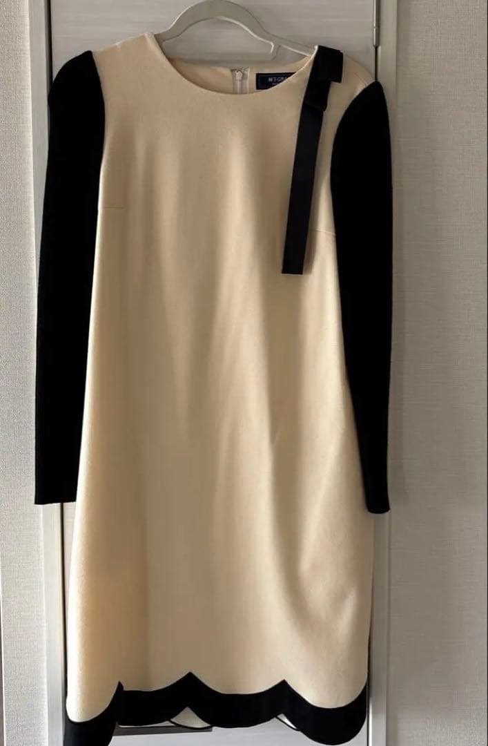 M's GRACY ホワイトブラックワンピース