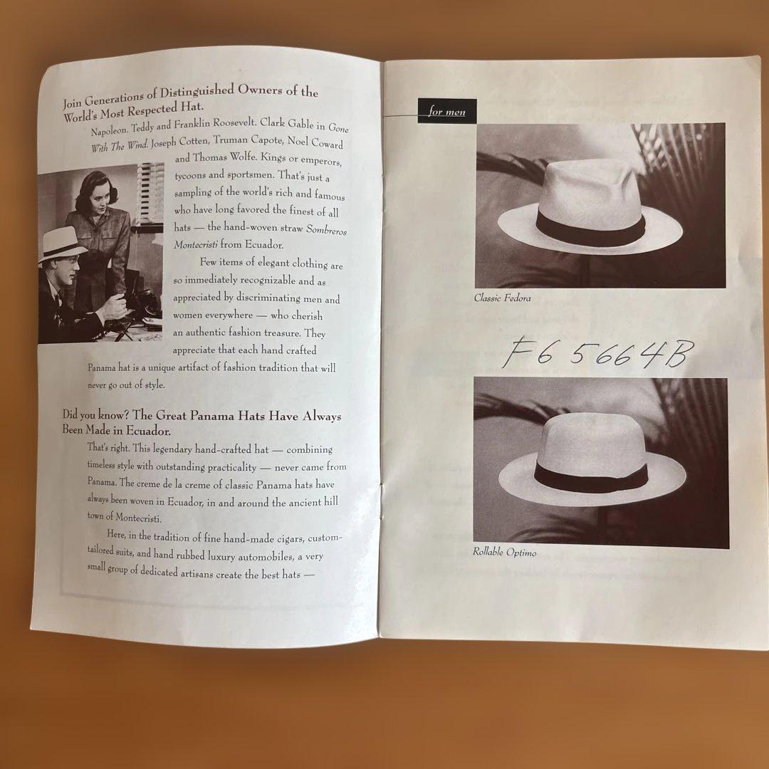 NEWT ベージュ パナマ帽　ブラックリボン