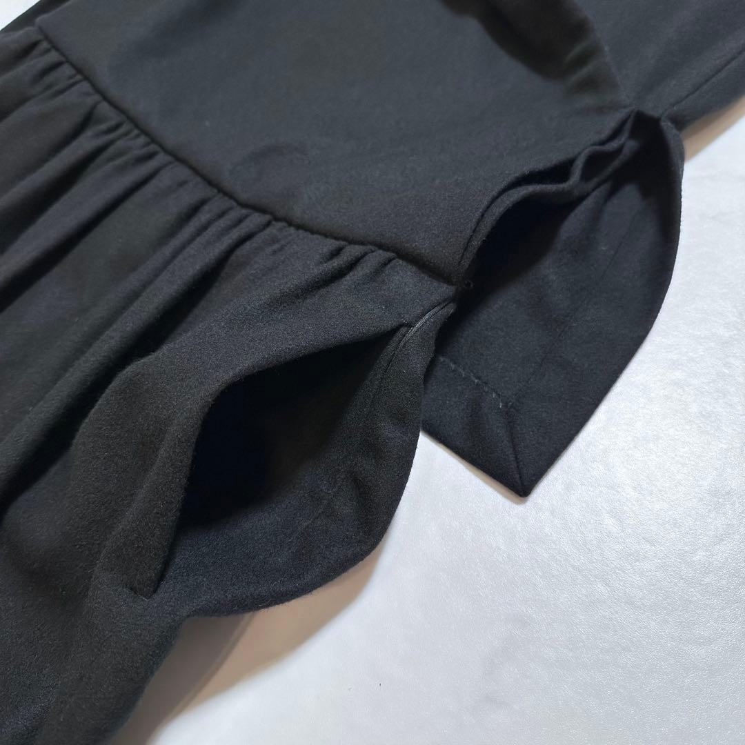 ヨーコチャン オールインワン カシュクール ノースリーブ ウール ブラック 38