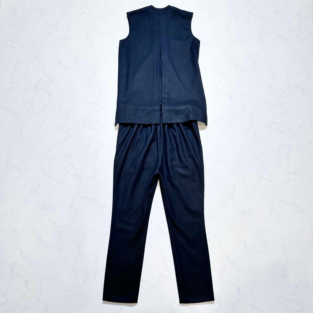 ヨーコチャン オールインワン カシュクール ノースリーブ ウール ブラック 38