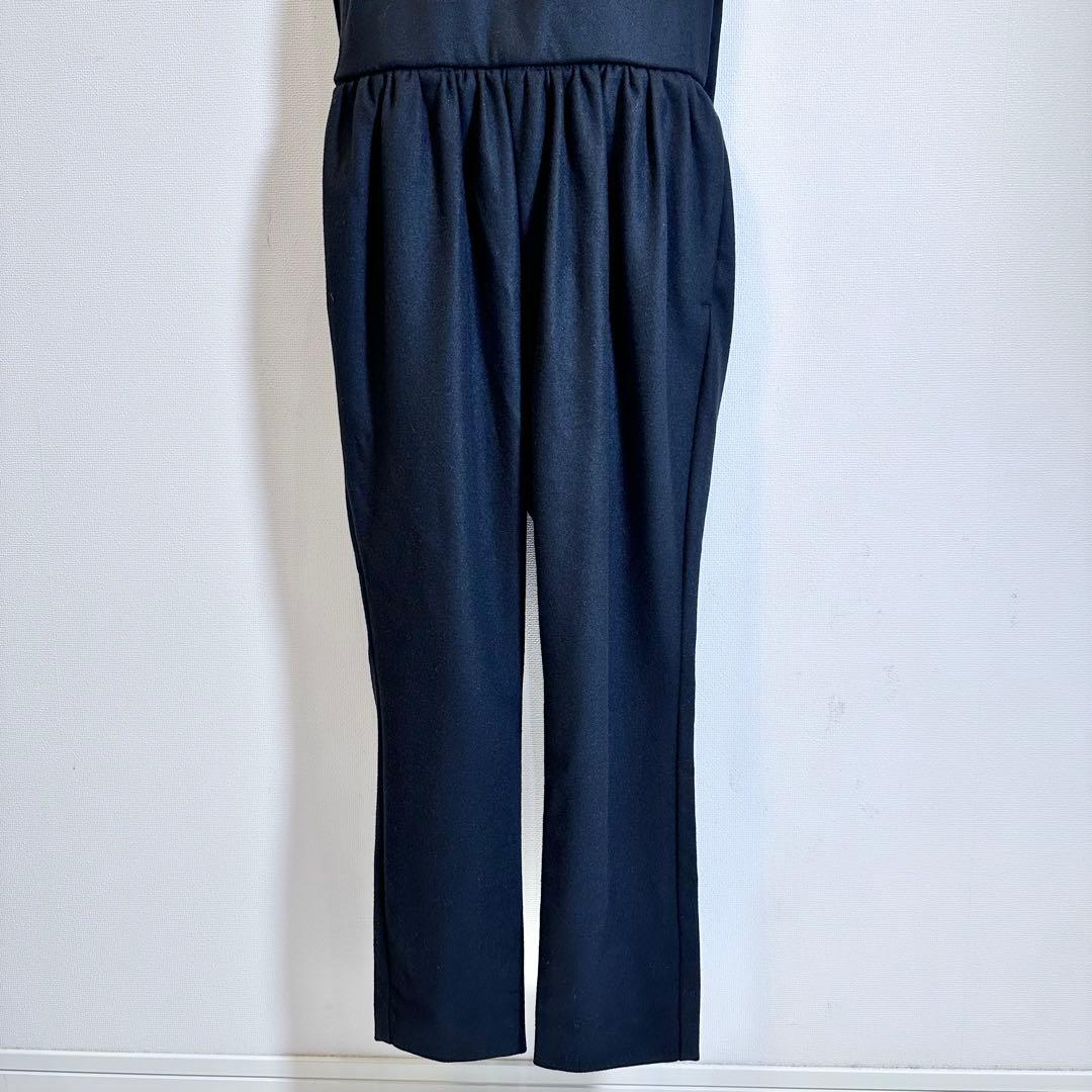 ヨーコチャン オールインワン カシュクール ノースリーブ ウール ブラック 38