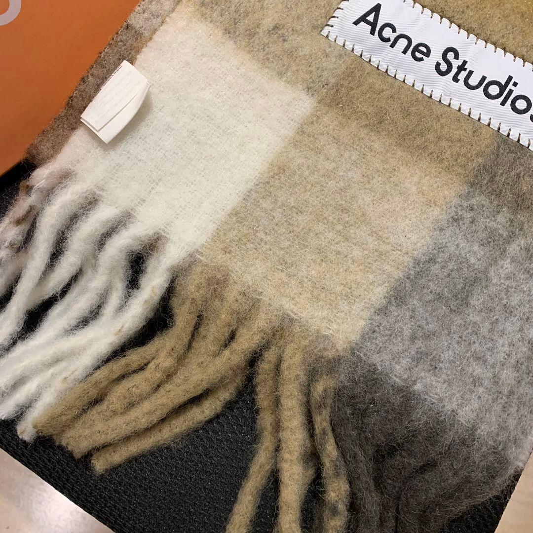 極美品◆Acne Studios ベージュ系マフラー 28 x 250cm