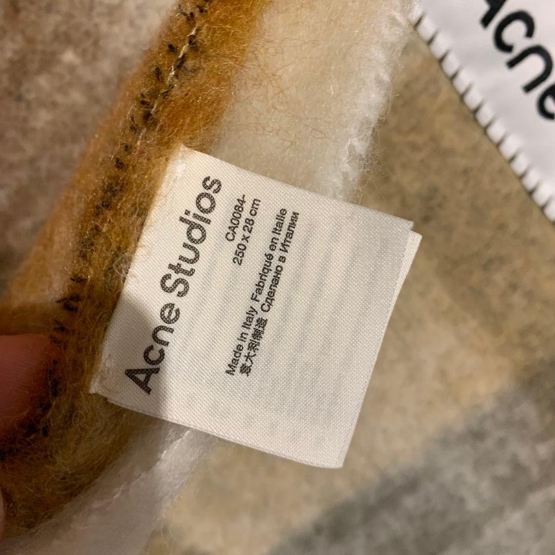 極美品◆Acne Studios ベージュ系マフラー 28 x 250cm