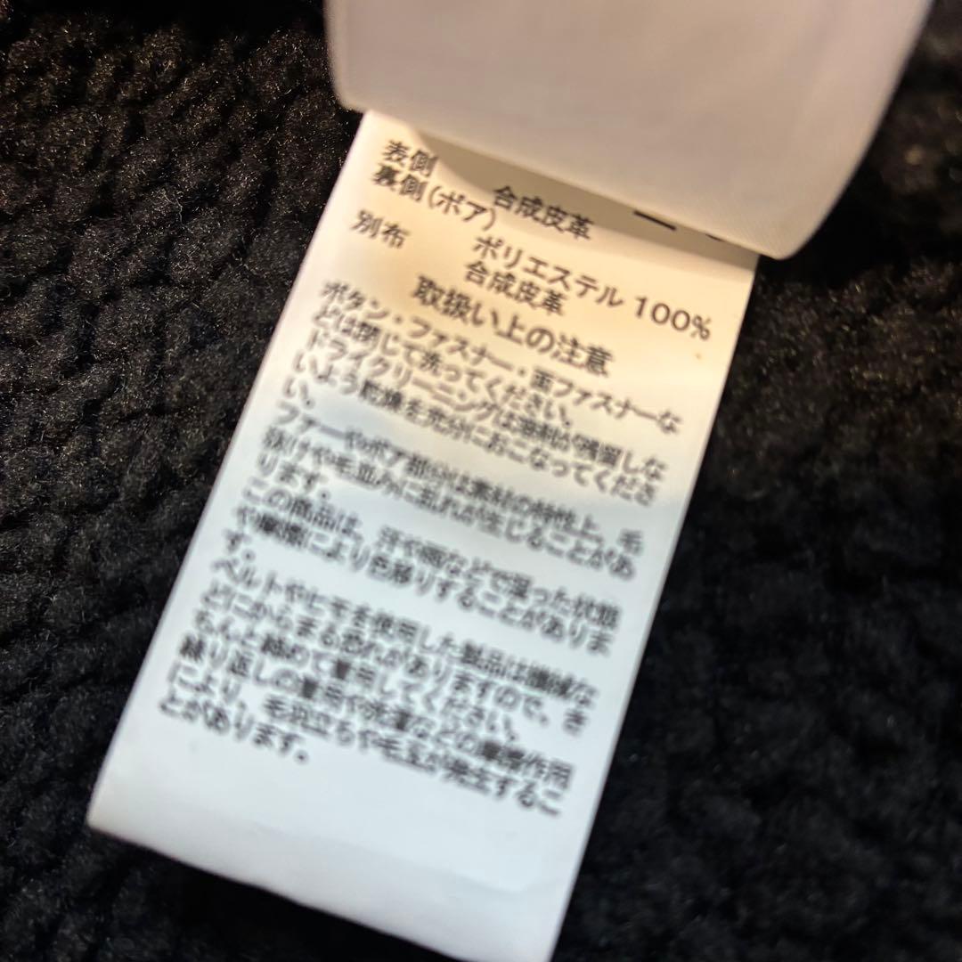 【ALPHA】アルファ B-3 フェイクムートン フライトジャケット 黒 XL