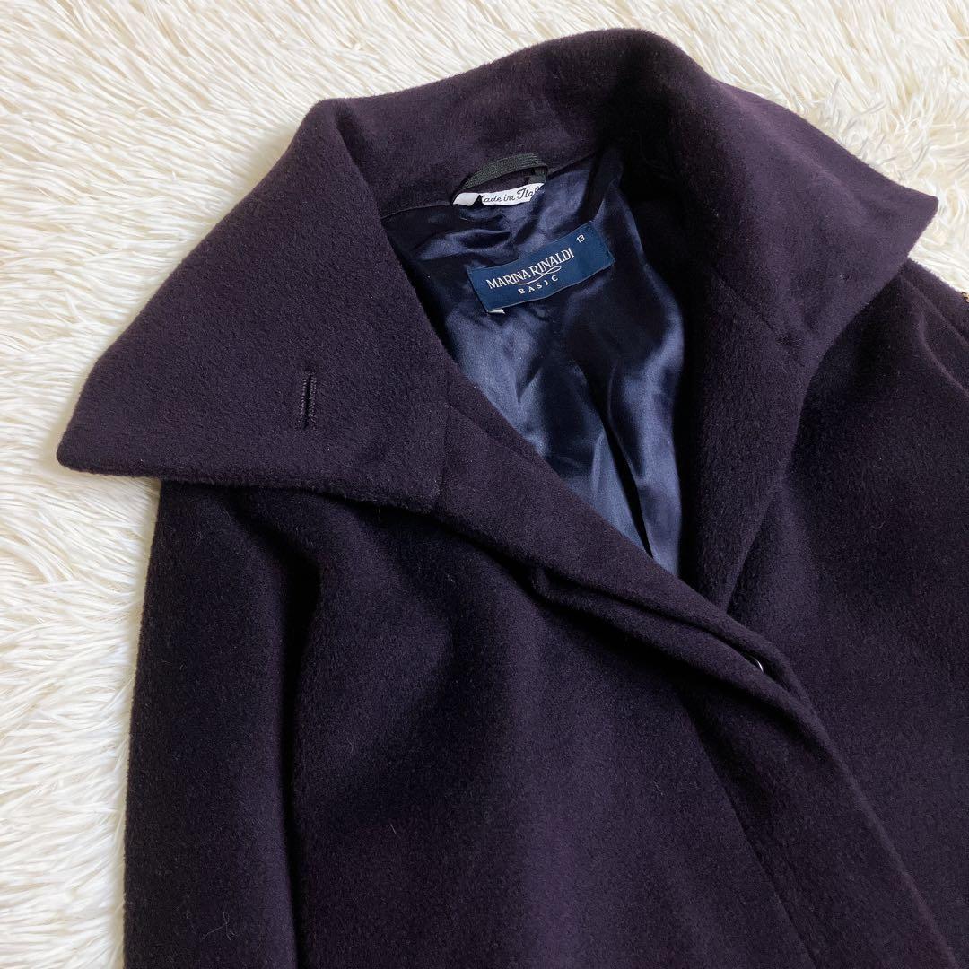 Max Mara マリナリナルディ　カシミヤ混ウールコート　イタリア製　13号