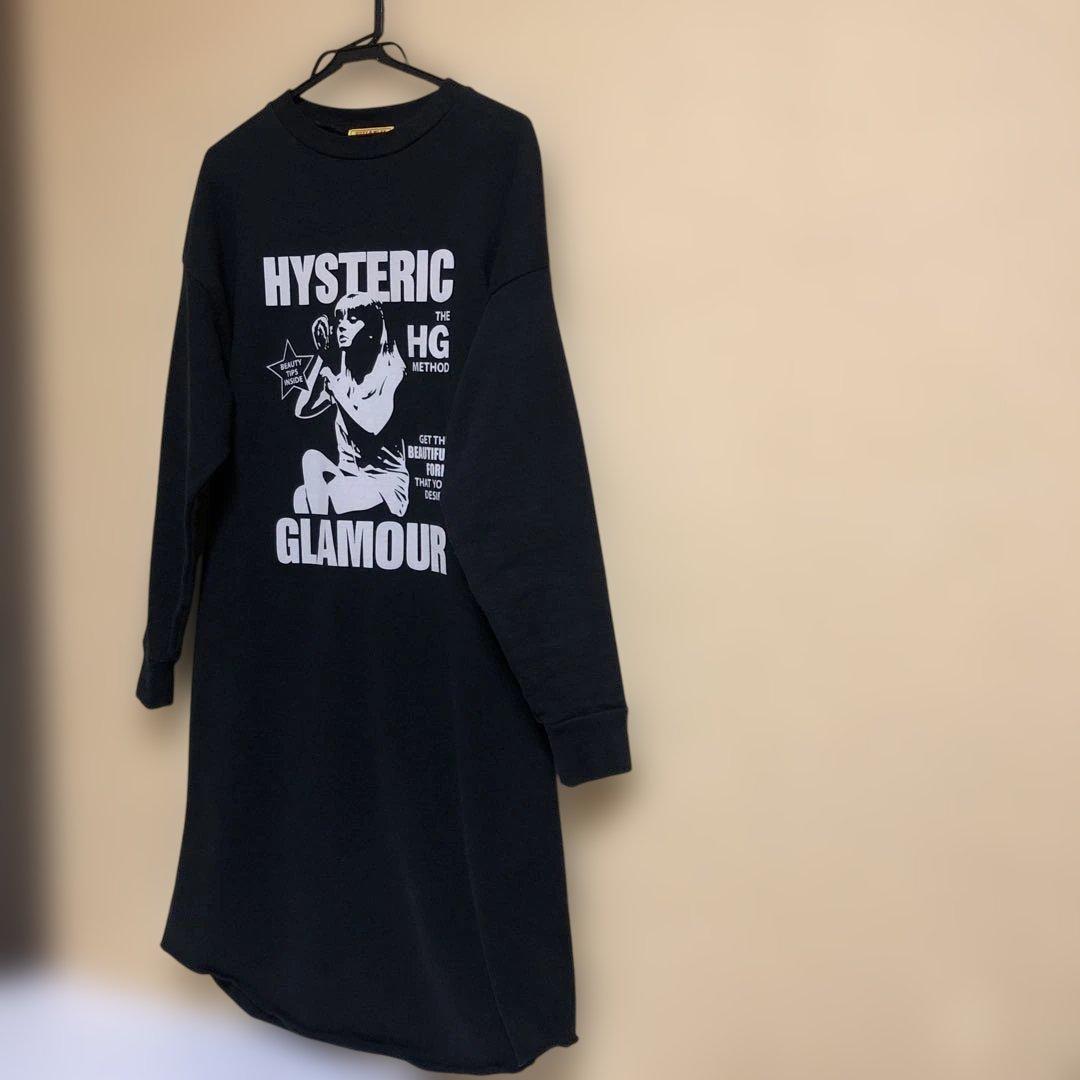 ヒステリックグラマー　ヒスガールスウェットワンピース　黒