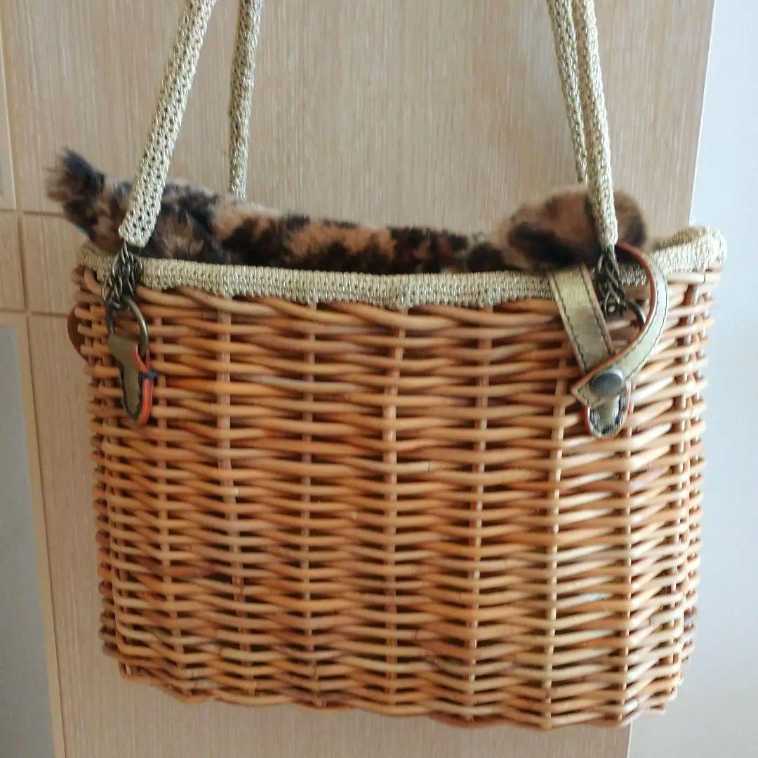 エバゴスかごバッグ・ファー付き