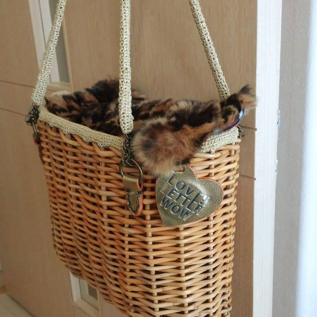 エバゴスかごバッグ・ファー付き