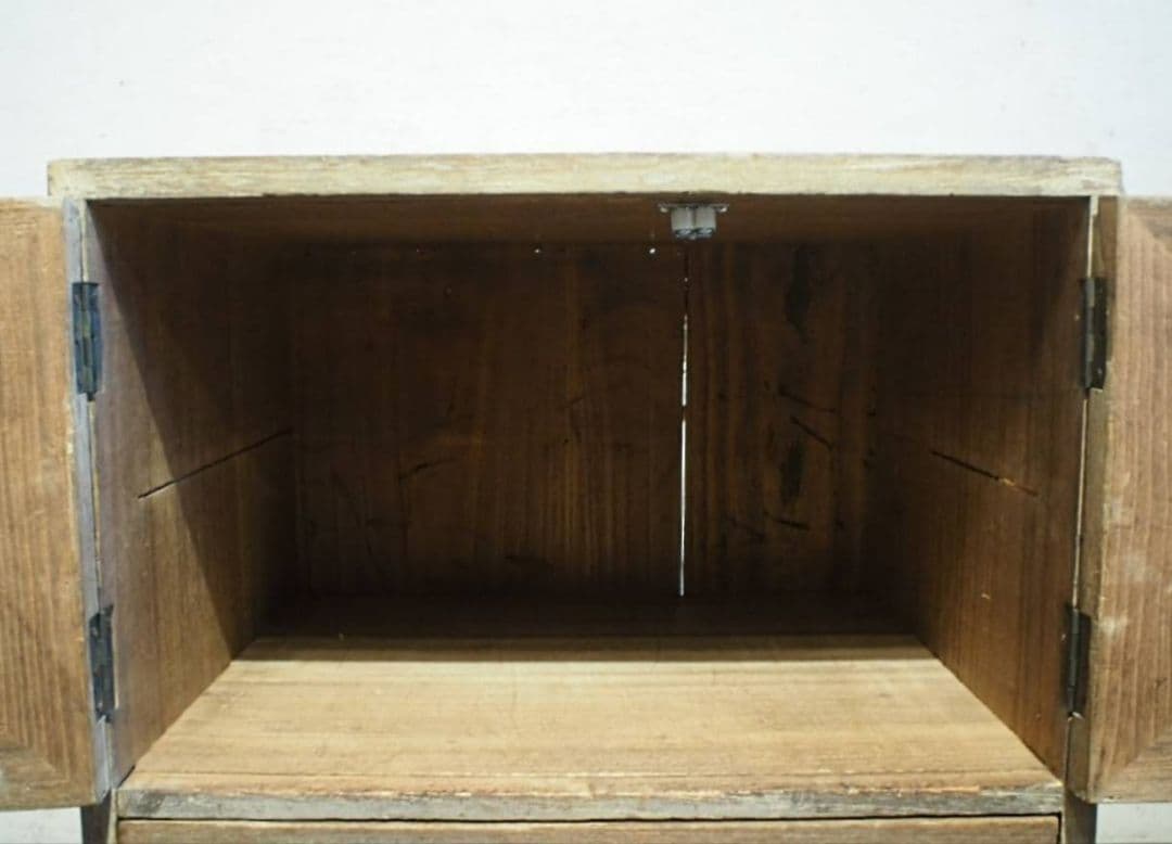 1017 アンティーク　総桐 　収納棚　チェスト　引き出し　タンス　金具　レトロ