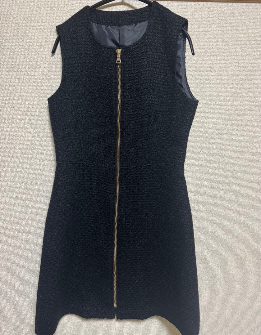 sheller フロントZIPワンピース