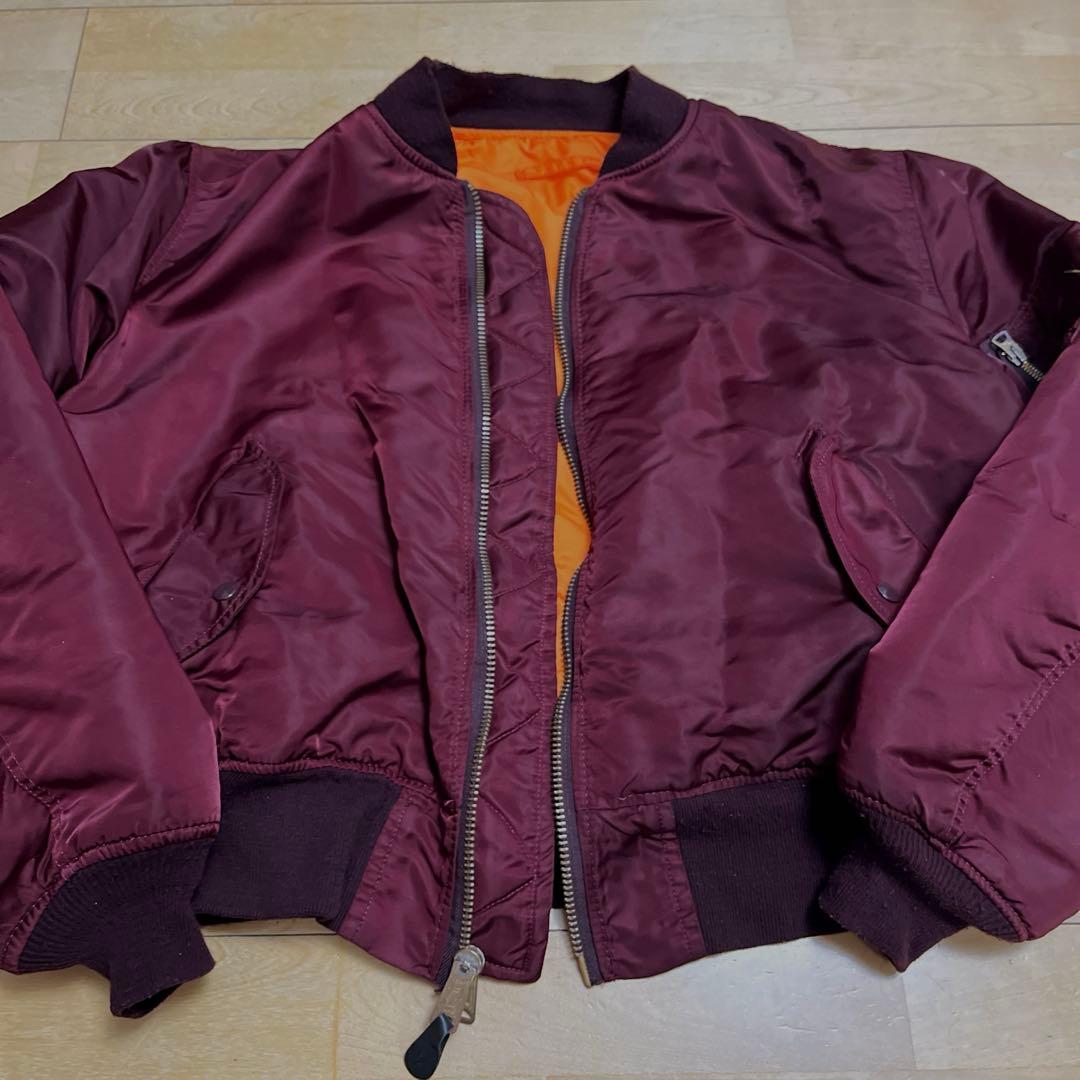 ALPHA アルファ ma-1 エンジ 90s USA製 X-LARGE