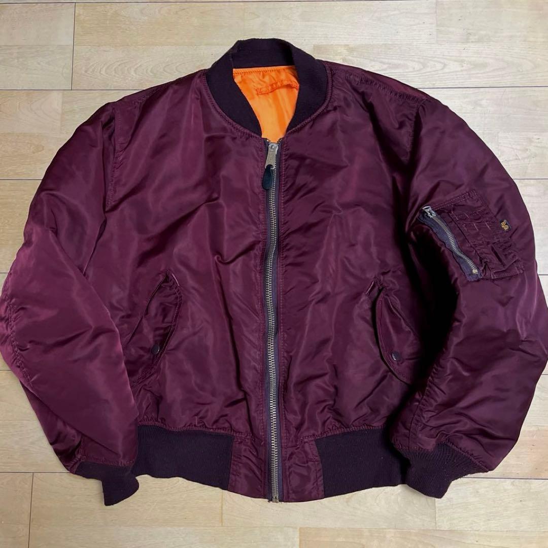 ALPHA アルファ ma-1 エンジ 90s USA製 X-LARGE