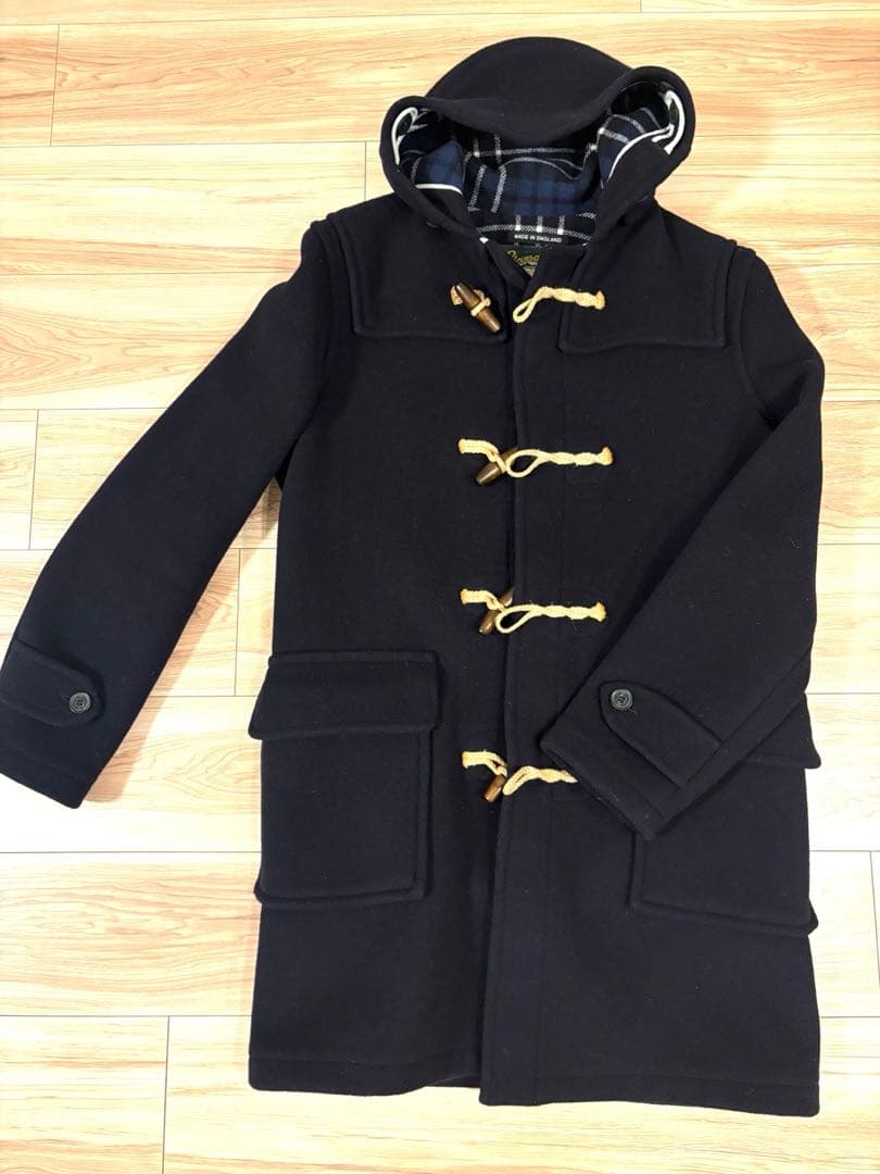 ファクトタム別注　グローバーオール ダッフルコート ネイビー イングランド製