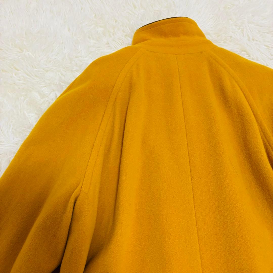 Aquascutum　ロングコート　ウール100%　イングランド製　イエロー