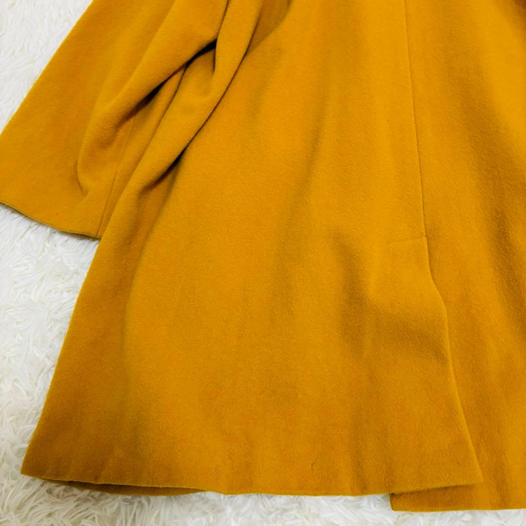 Aquascutum　ロングコート　ウール100%　イングランド製　イエロー