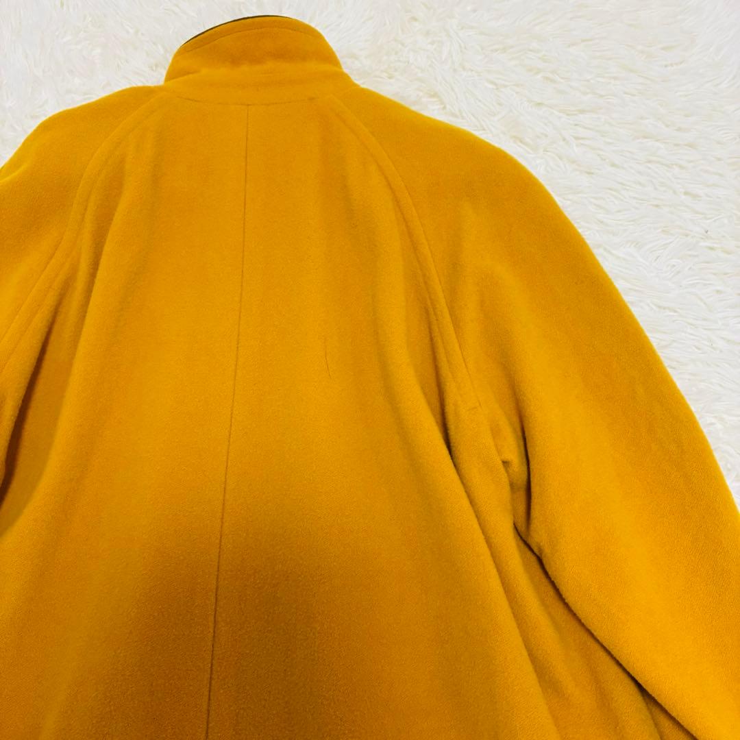 Aquascutum　ロングコート　ウール100%　イングランド製　イエロー