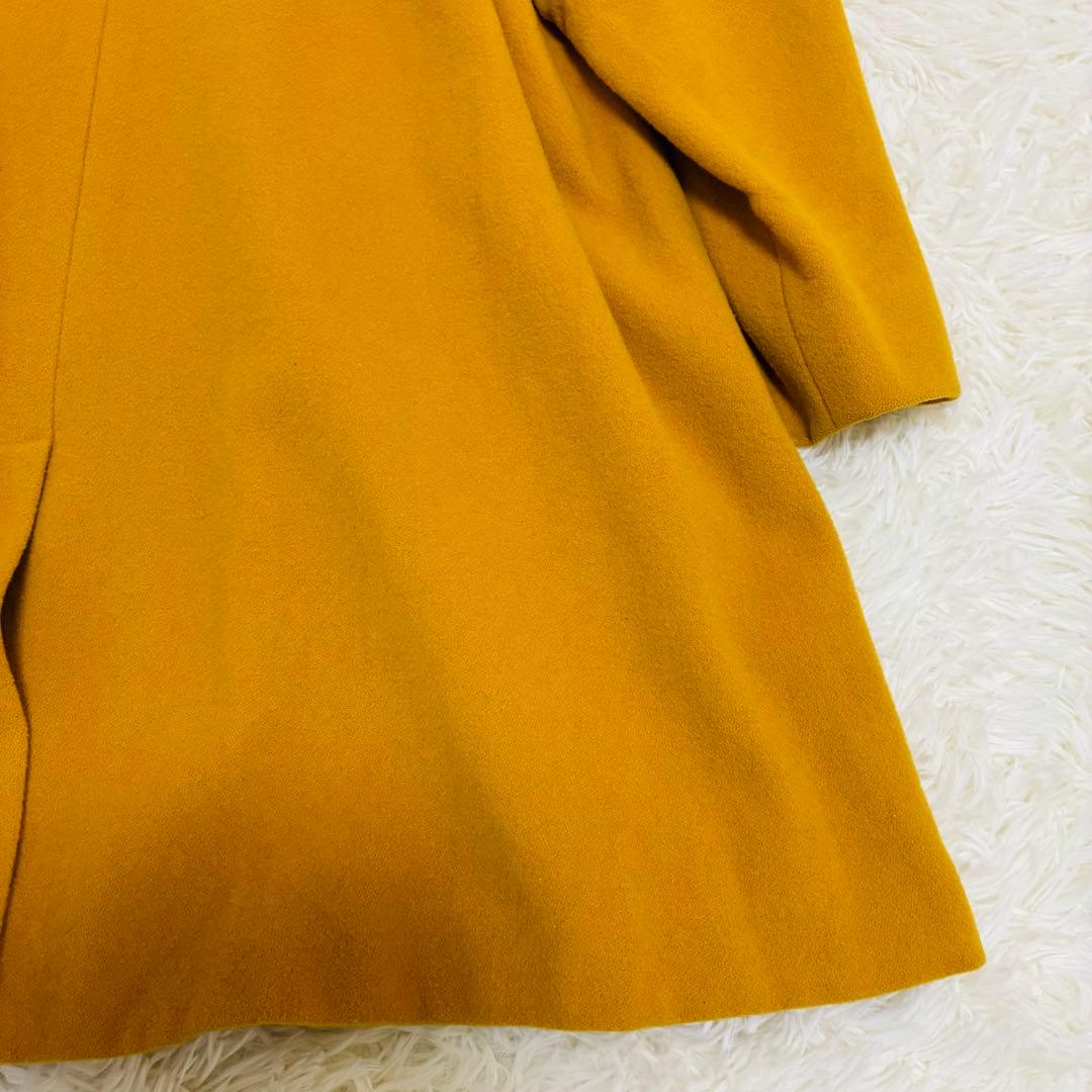 Aquascutum　ロングコート　ウール100%　イングランド製　イエロー