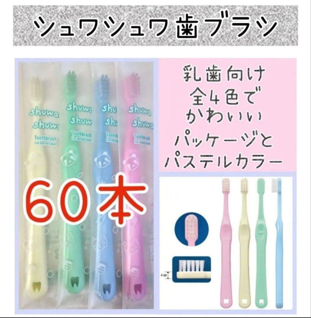 ３色歯科医院専用歯ブラシ60本