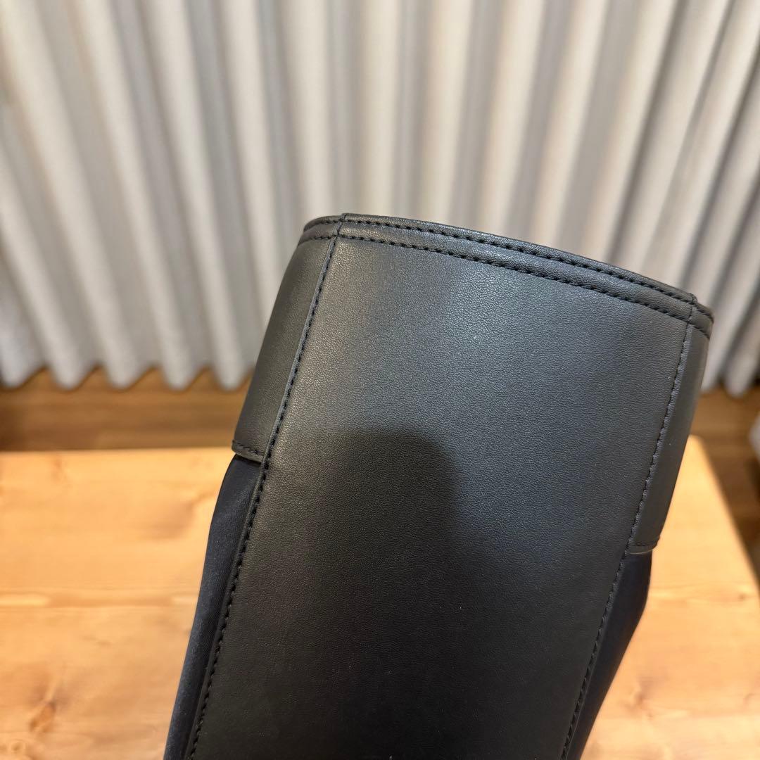 トリーバーチ エラ トートバッグ レザー ナイロン ブラック