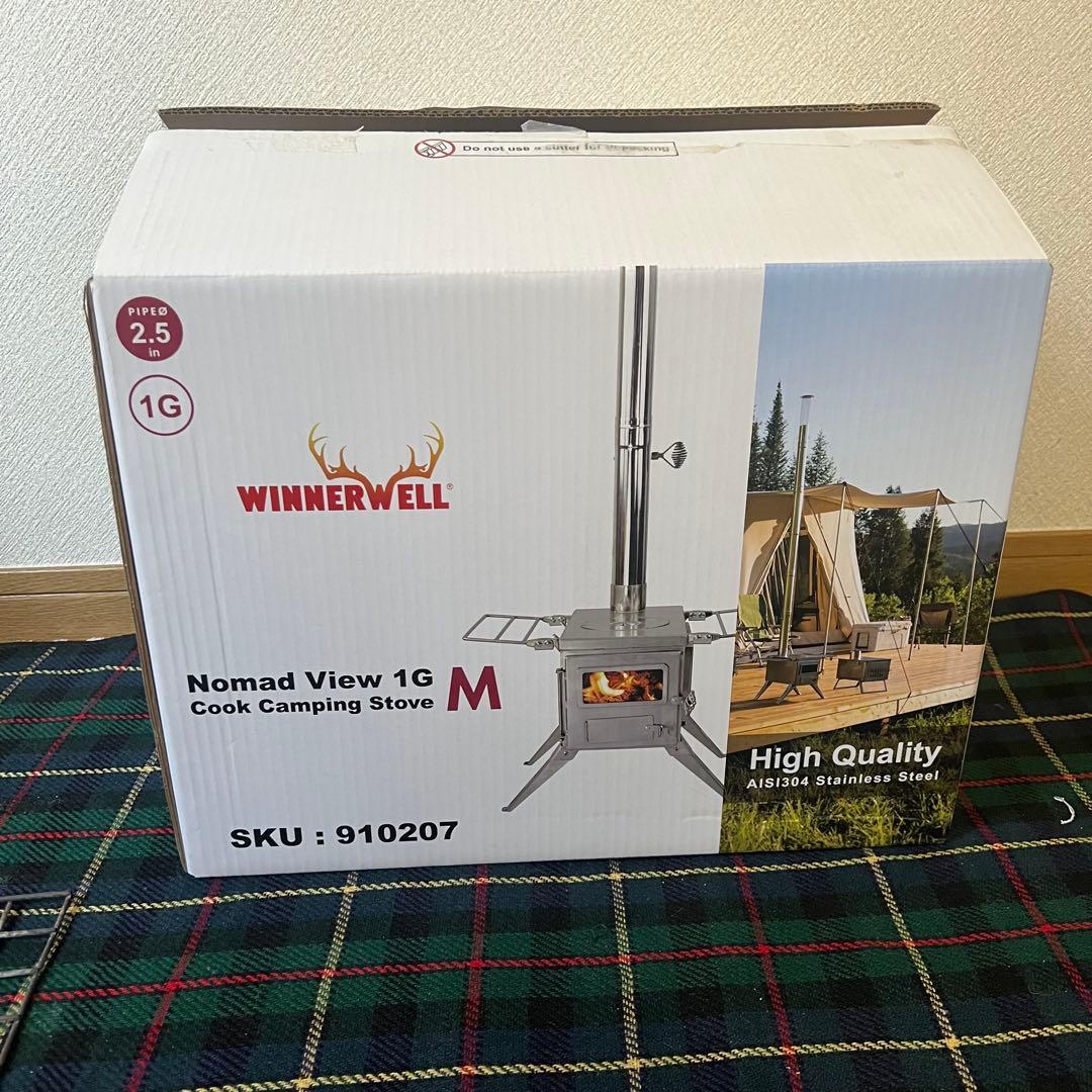 【中古品】 WINNERWELL ノマドビュー M 薪ストーブ 延長3本