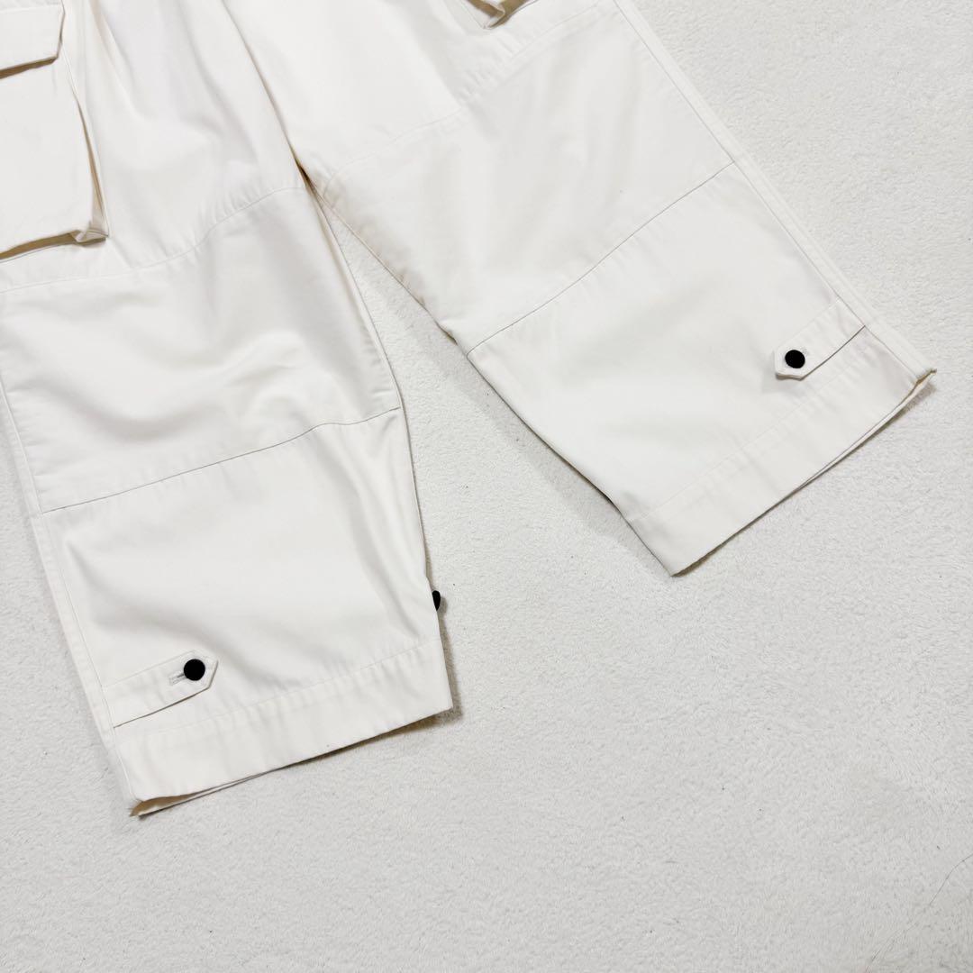 新品 フィルマム ポリエステル コットン ツイル ギャザー ミリタリー パンツ