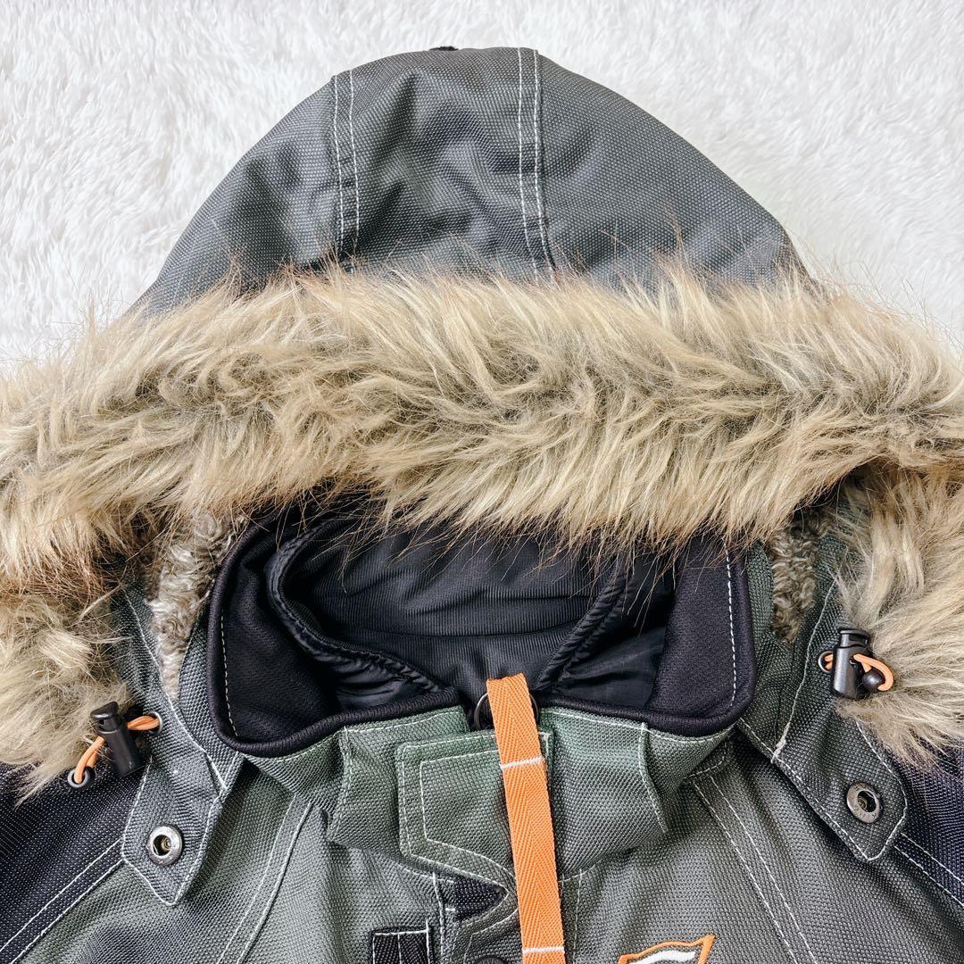 未使用級　HYOD ウィンタージャケット　ファー　フード取外可　ライナー付き　L
