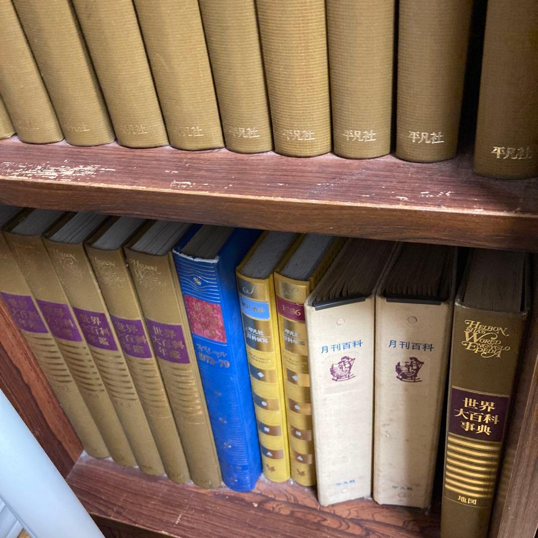 1981年版平凡社　世界大百科事典 全36巻　年鑑、統計、月刊、地図、棚ごと希望