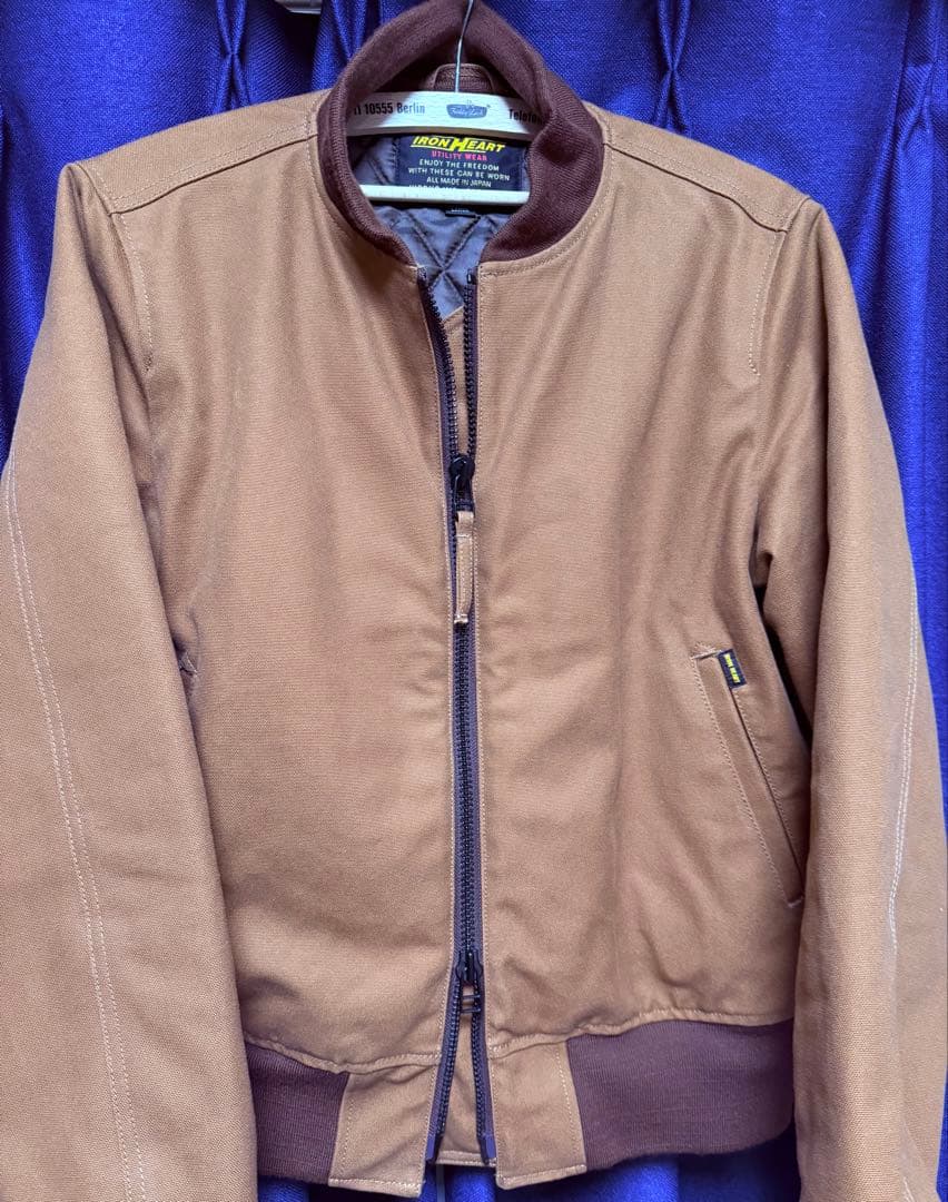 アイアンハート　L-2Bタイプコットンダックジャケット／ブラウン