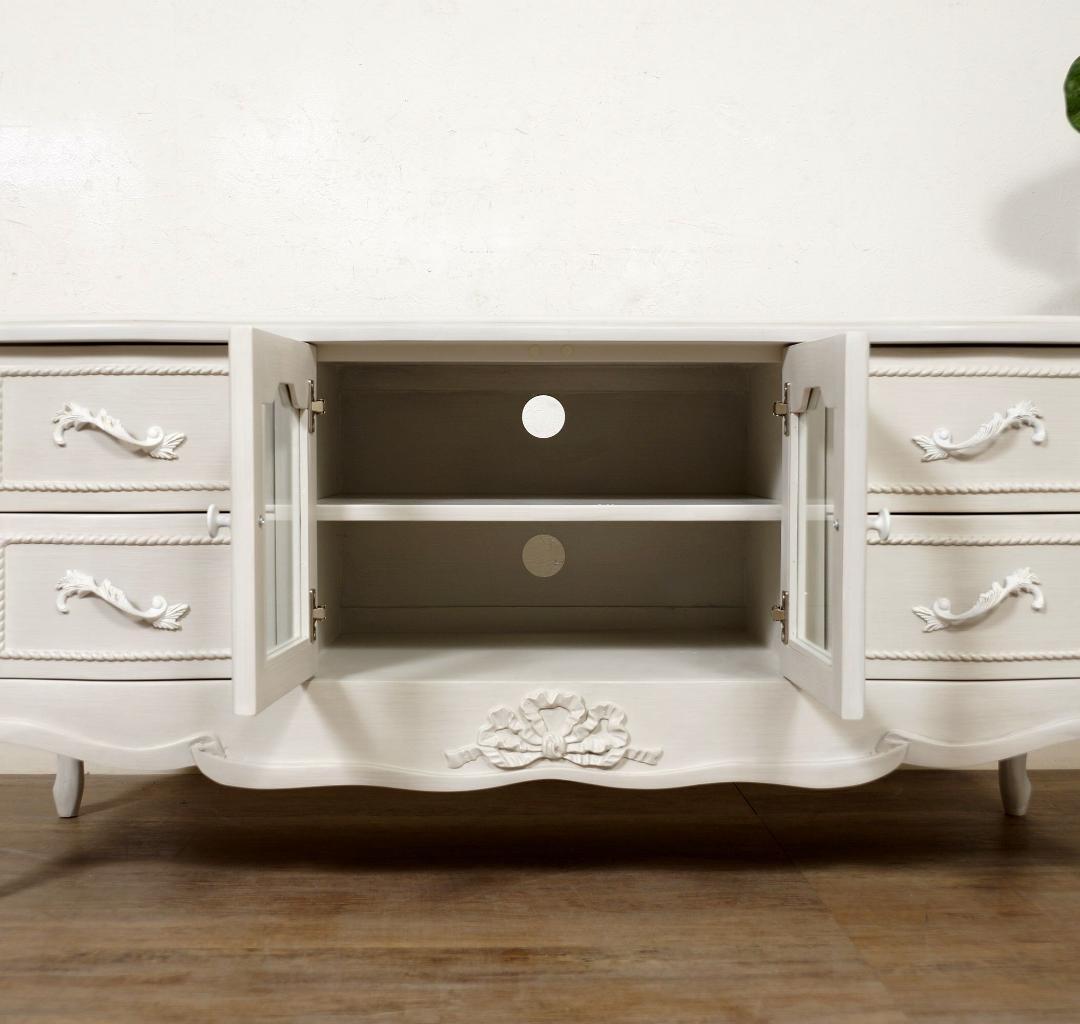 ヨーロピアンスタイル 猫脚　　テレビ台　ボード 　ラック　幅　120cm