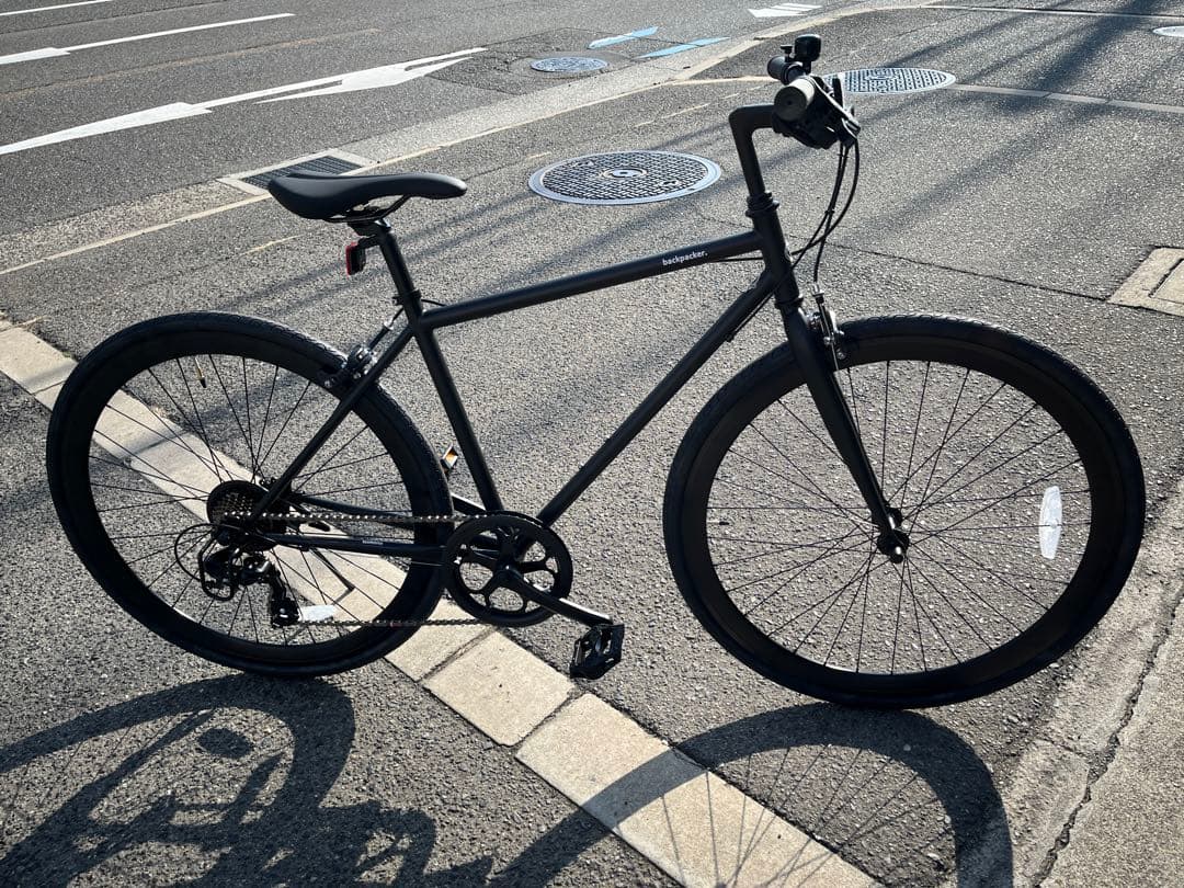 【新車】　クロスバイク　backpacker.snake ブラック防犯登録付き