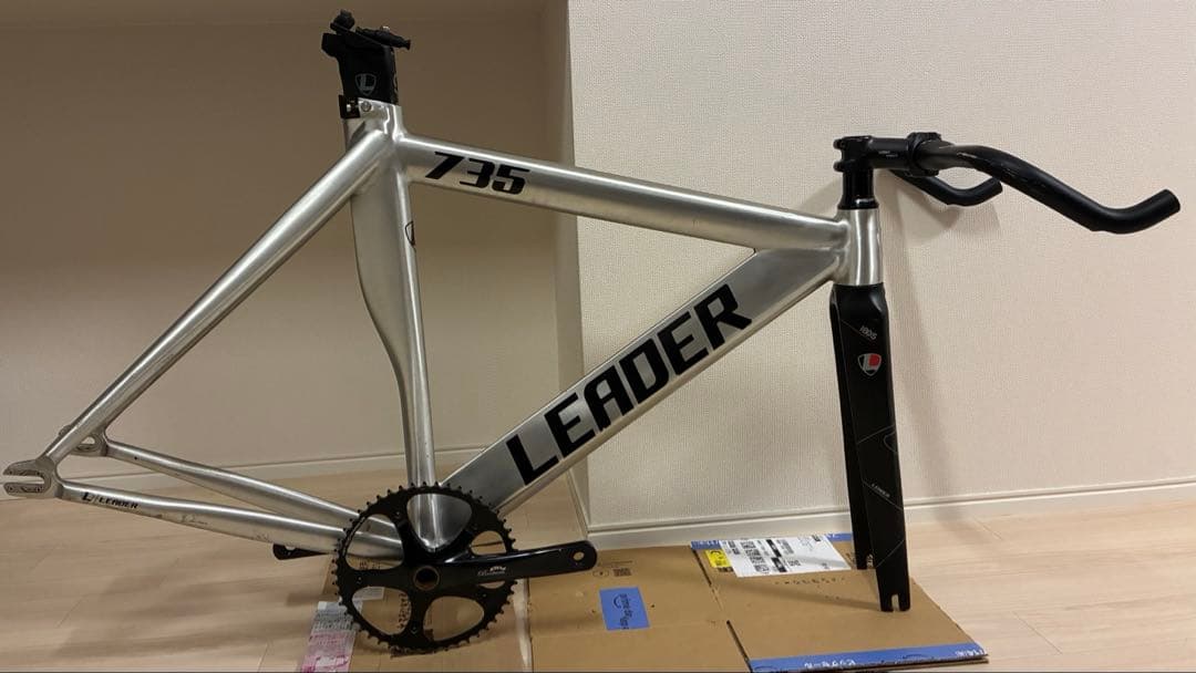 ヤッキー　リーダーバイク735 フレームセット　ポリッシュ　Sサイズ