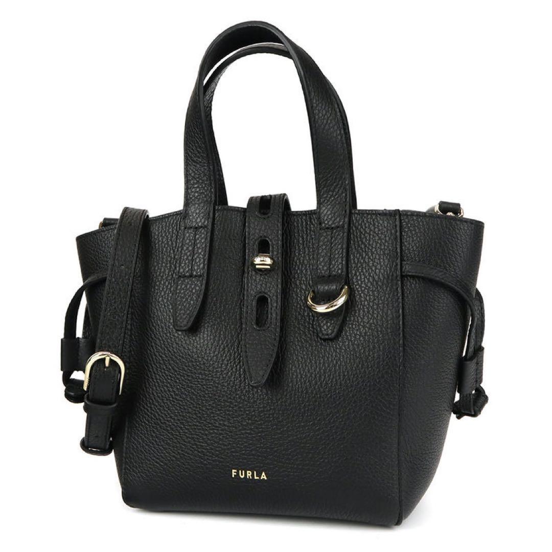 FURLA ショルダーバッグ レザー 2way ブラック