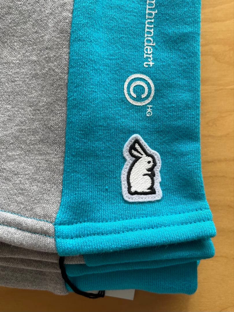 ループウィラー グルーヴィジョンズ スウェットマフラー 灰色水色 未使用新品