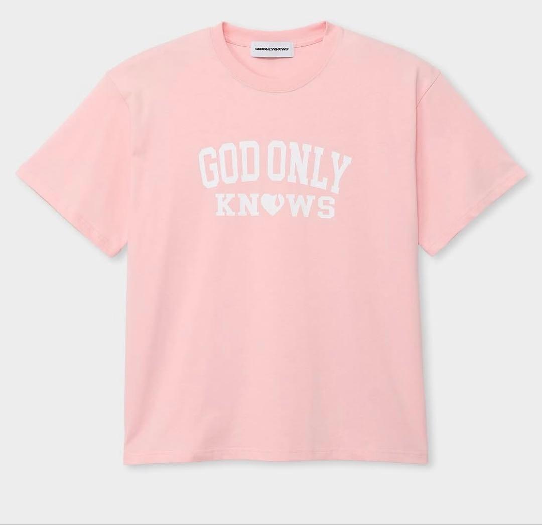 GOD ONLY KNOWS ピンク Tシャツ