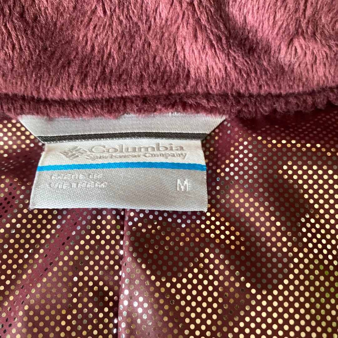 Columbia ワインレッド ロングベスト　美品