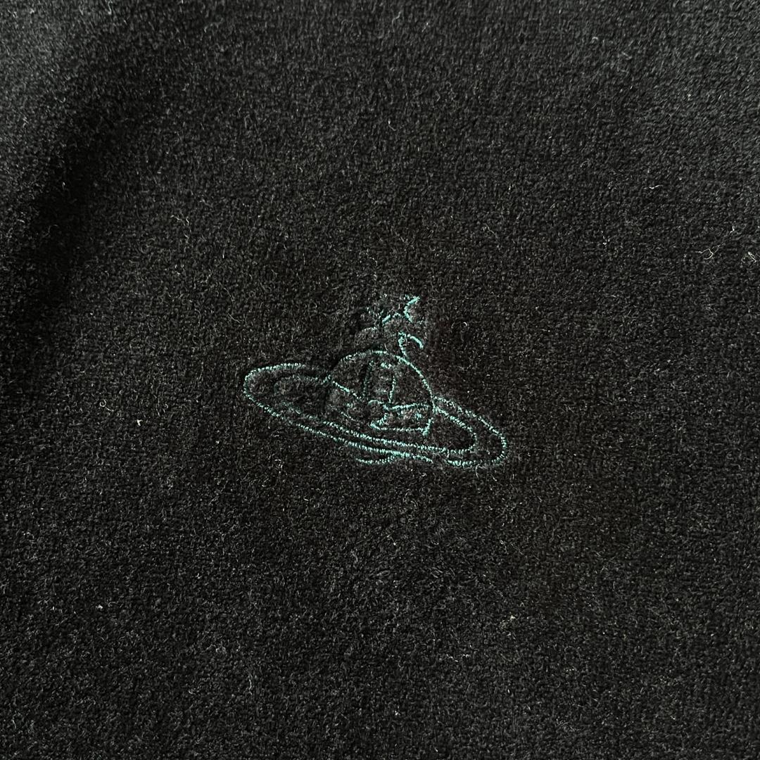 あぽろ【美品】ヴィヴィアン 2トーンベロアロンT カットソー オーブ刺繍