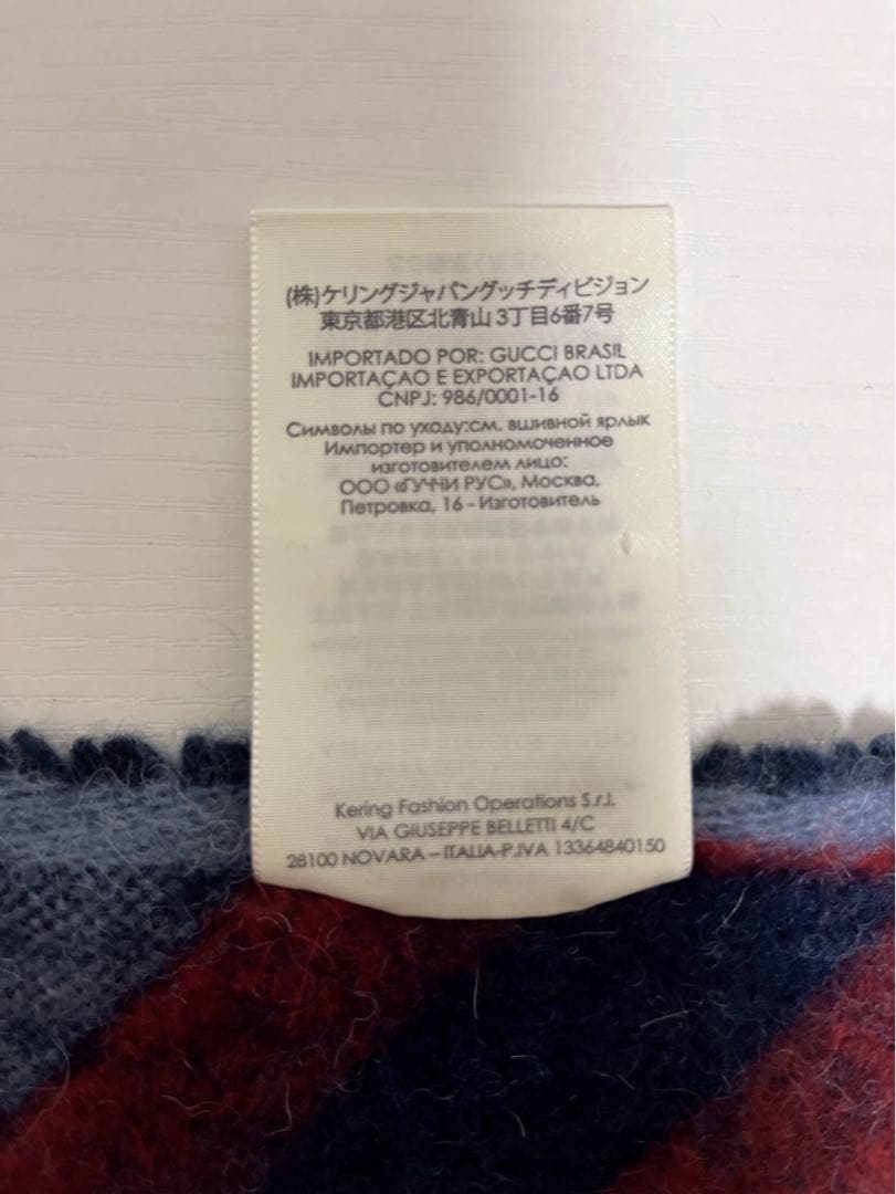 GUCCI マフラー グッチ　 GG柄　メンズ