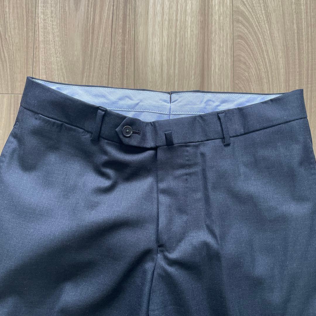【極美品】【再値下げ】ネイビーウールパンツ トゥモローランドオリジナル