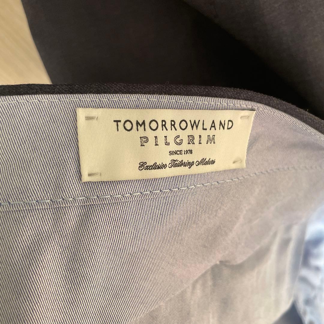【極美品】【再値下げ】ネイビーウールパンツ トゥモローランドオリジナル