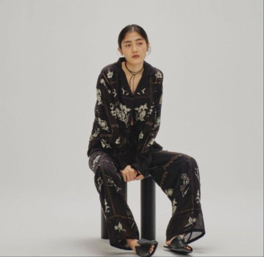 TODAYFUL トゥデイフル★ エンブロイダリーパッチワークトラウザーズ