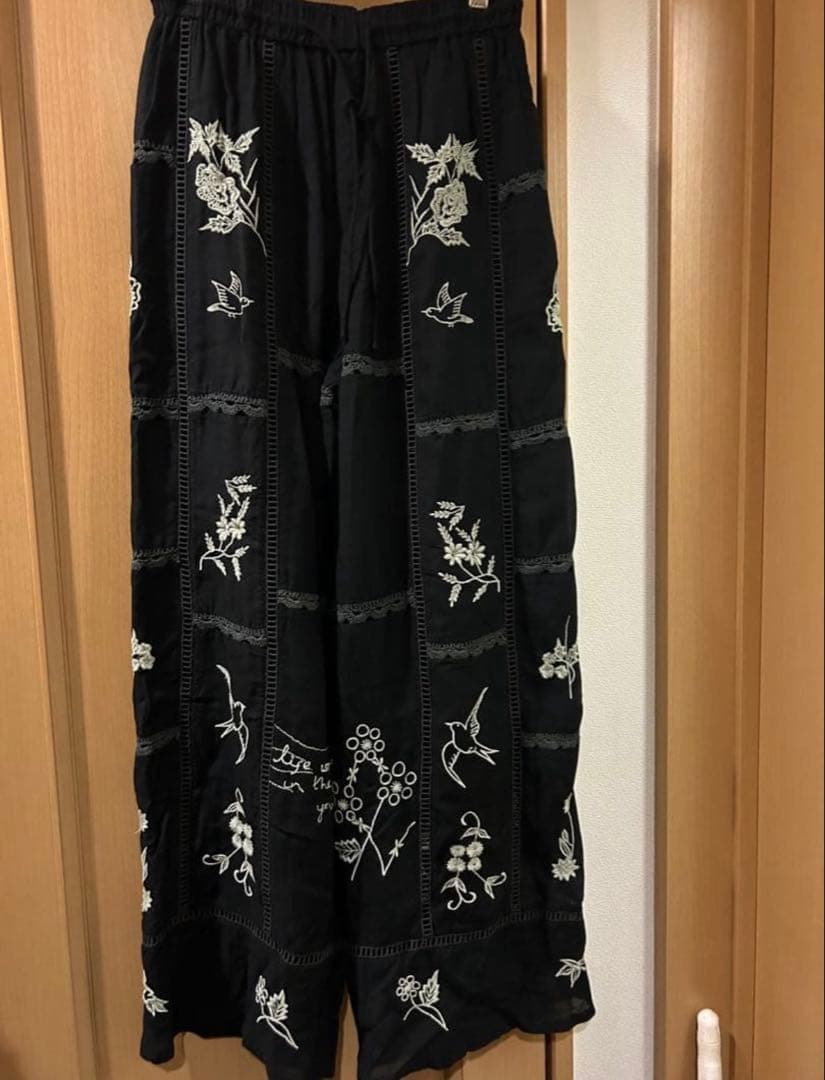TODAYFUL トゥデイフル★ エンブロイダリーパッチワークトラウザーズ